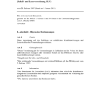 Verordnung über den Schutz des Publikums (SLV)